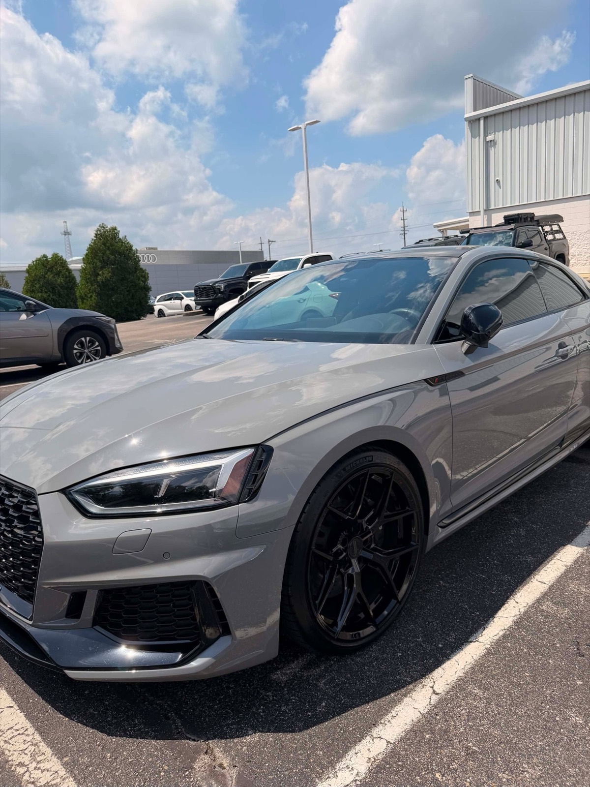 Nardo grey Audi RS5 after detail