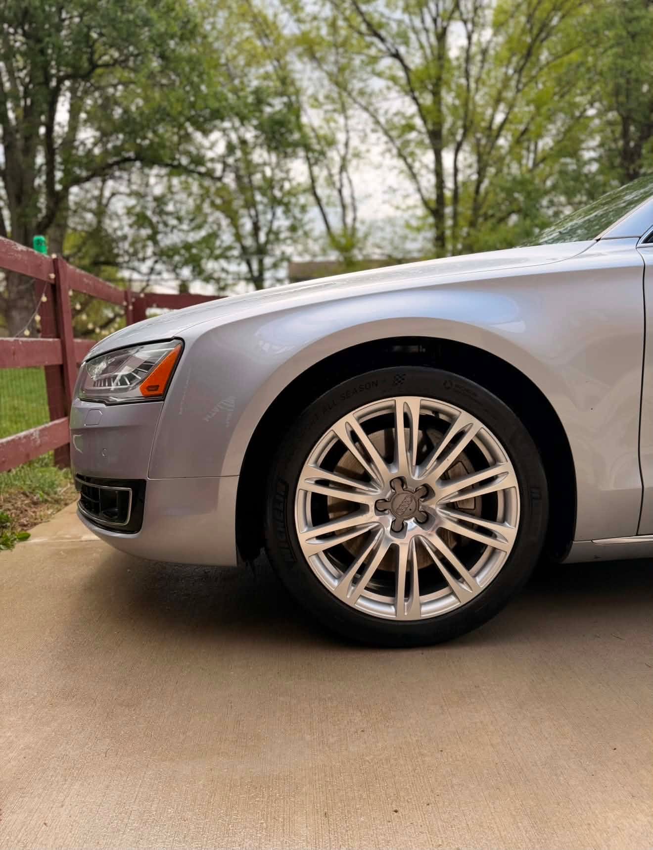 Audi wheel and tire detail