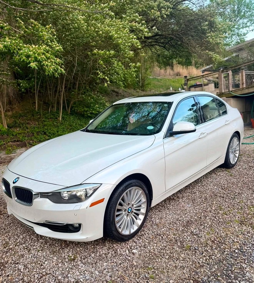 White BMW exterior detail