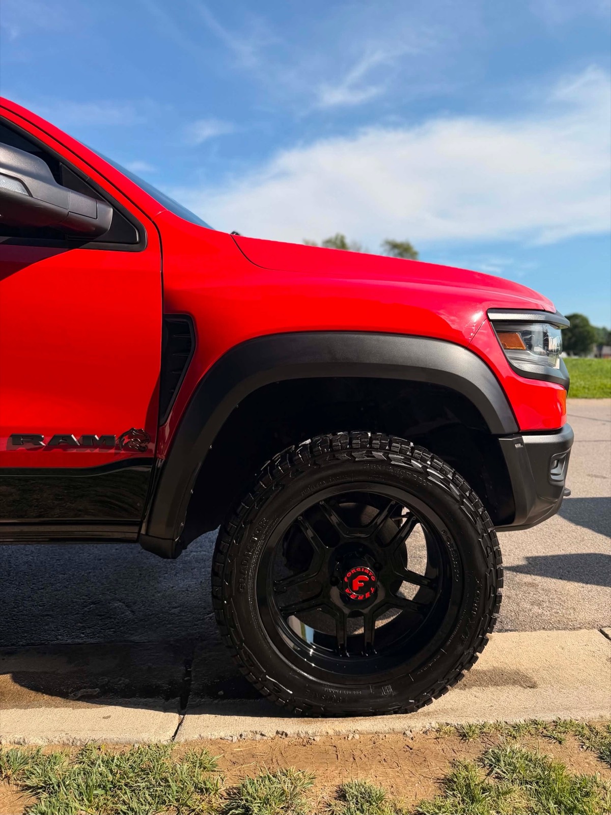 Red Ram TRX after exterior detail