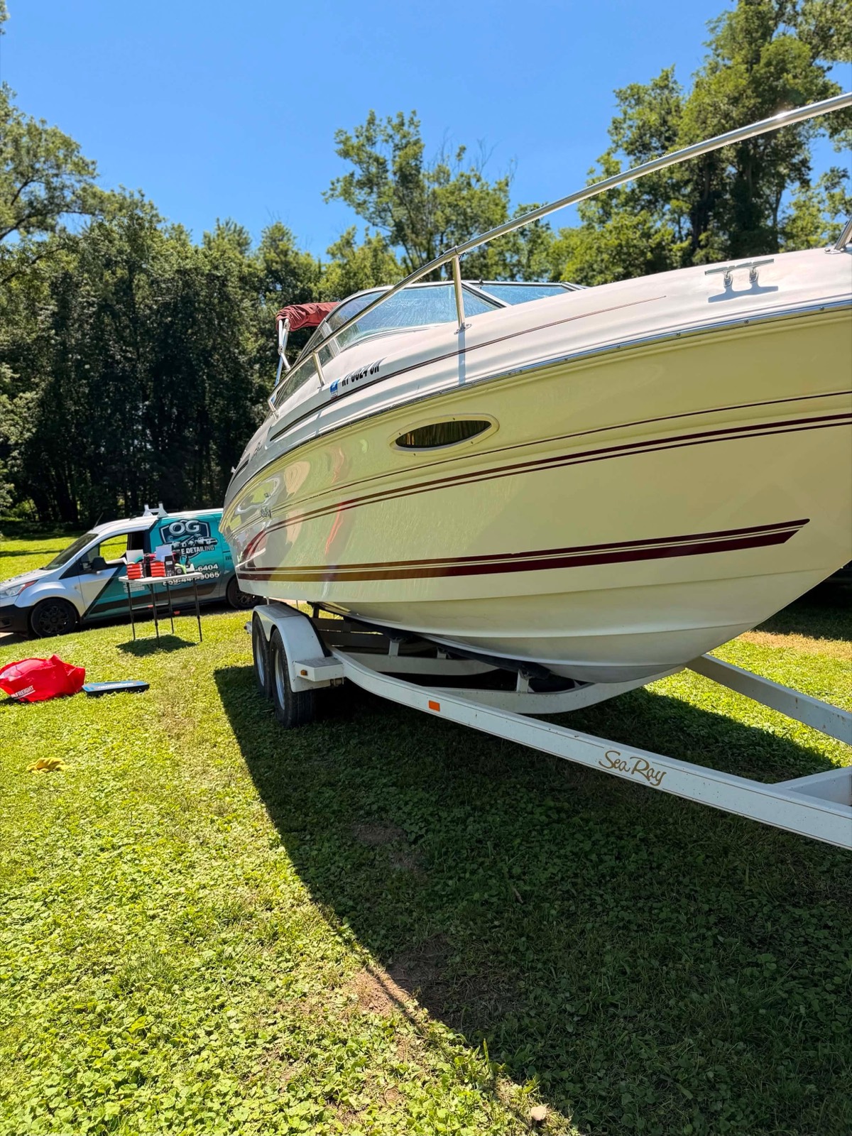 Sea Ray boat marine detail